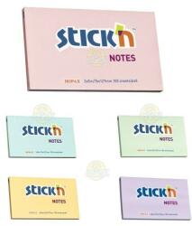 Hopax Notes adeziv 76x127 mm, 100 file, Stick'n - culori pastel (1)