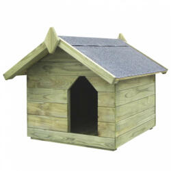 vidaXL impregnált fenyőfa kerti kutyaház felnyitható tetővel (45149)