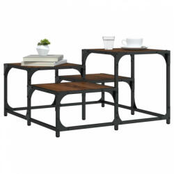 vidaXL barna tölgy színű szerelt fa dohányzóasztal 68 x 68 x 40 cm (837751) - balena
