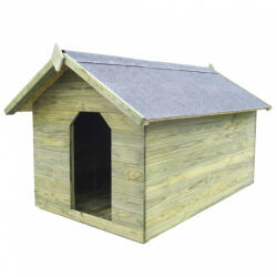 vidaXL impregnált fenyőfa kerti kutyaház felnyitható tetővel (45152)