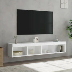 vidaXL 2 db fehér TV-szekrény LED-világítással 80x30x30 cm (837142) - balena