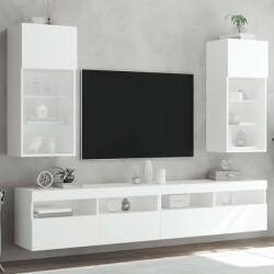 vidaXL 2 db fehér TV-szekrény LED-világítással 40, 5 x 30 x 90 cm (837044) - balena