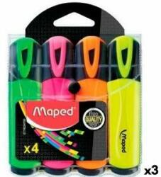 Maped Set de Markere Fosforescente Maped Fluor Quality Neon Multicolor (3 Unități)