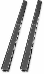ASSMANN 42U vertical cable management ducts 1865x92x85 mm, set= 2 pieces, black (RAL 9005) (DN-19 ORG-42U-B) (DN-19 ORG-42U-B)
