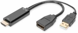 ASSMANN AK-330101-002-S adaptor pentru cabluri video 0, 2 m HDMI Tip A (Standard) HDMI + USB Negru (AK-330101-002-S)