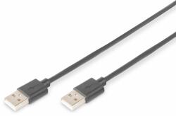 ASSMANN Digitus AK-300101-010-S USB kábel 1 M USB 2.0 USB A Fekete (AK-300101-010-S) (AK-300101-010-S)