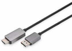 ASSMANN DB-340305-010-S adaptor pentru cabluri video 1 m DisplayPort HDMI Negru (DB-340305-010-S)