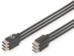 ASSMANN USB Type-C charger/ data cable set, type C M/M, 1.0m, 3er Set, 3A, 480MB, 2.0 Version, bl (AK-880908-010-S) (AK-880908-010-S)