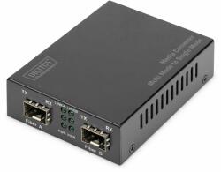 DIGITUS Gigabit Multimode to Singlemode Media Converter SFP to SFP, 155Mbps, 1.25Gbps, 850nm to 1550nm (DN-82133)