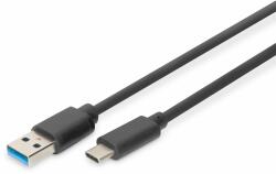 ASSMANN USB Type-C connection cable, type C to A M/M, 1.0m, 3A, 5GB, 3.0, bl (DB-300136-010-S)