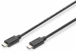 ASSMANN USB Type-C connection cable, type C M/M, 1.0m, 3A, 480MB, 2.0 Version, bl (AK-300155-010-S) (AK-300155-010-S)