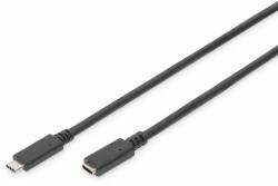 ASSMANN Digitus AK-300210-015-S USB kábel 1, 5 M USB 2.0 USB C Fekete (AK-300210-015-S) (AK-300210-015-S)