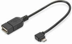 ASSMANN Digitus AK-300313-002-S USB kábel 0, 15 M USB 2.0 Micro-USB B USB A Fekete (AK-300313-002-S) (AK-300313-002-S)