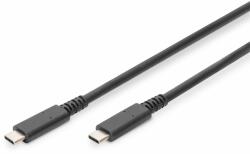 ASSMANN USB 4.0 connection cable, Type - C to Type - C max. resolution 8K@60Hz, PD3.1, 40Gbits/s, 1m, b (AK-300343-008-S)