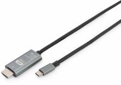 ASSMANN USB Type-C adapter cable, Type-C to HDMI A M/M, 2.0m, 4K/60Hz, 18GB, bl, gold (DB-300330-020-S)