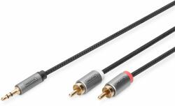 ASSMANN DB-510330-018-S cablu audio 1, 8 m 2 x RCA Negru (DB-510330-018-S)
