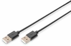 ASSMANN USB A, 3m cabluri USB USB 2.0 Negru (AK-300100-030-S)