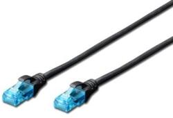 ASSMANN 0.25m Cat5e U/UTP cabluri de rețea Negru 0, 25 m U/UTP (UTP) (DK-1512-0025/BL)