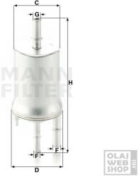  Mann-Filter üzemanyagszűrő WK 6015