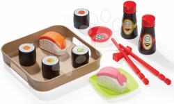 Ecoiffier Alimente în tavă Sushi 100% Chef Écoiffier cu bețișoare și ingrediente 13 piese de la 18 luni (ECO0909)
