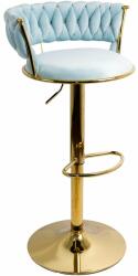  Scaun bar catifea ABS 118 albastru