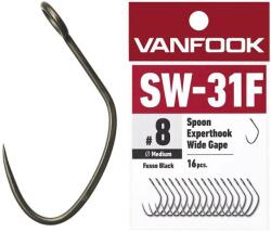 Vanfook Carlige VANFOOK SW-31F Spoon Experthook Wide Gape Medium Wire, nr. 6, 16buc/plic (4949146040432)