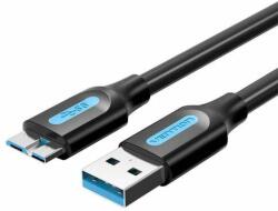 Vention Cablu USB 3.0 A de sex masculin și Micro-B de sex masculin Vention COPBI 3m negru PVC (COPBI)