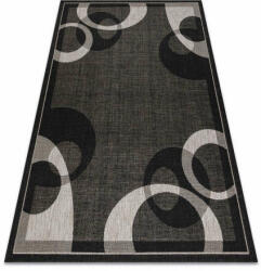 My carpet company kft Fonott sizal floorlux szőnyeg 20078 FEKETE / ezüst 200x290 cm (DEV277)