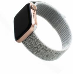 FIXED Nylon Strap for Apple Watch 42/44/45mm, white-gray FIXNST-434-WHGR (FIXNST-434-WHGR) - iway