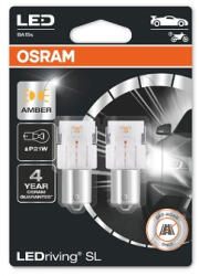 OSRAM Set 2 Becuri Auxiliare Cu Led 12V (P21W) Amber Bli Osram (CO7506DYP-02B)
