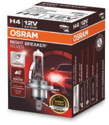 OSRAM Bec 12V H4 60 55 W Night Breaker Silver +100% Osram (CO64193NBS)