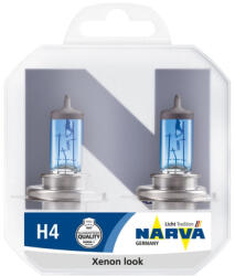 NARVA Set 2 Becuri Far H4 60 55W 12V Range Power White Narva (CO48680RPNVAS2)