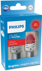 Philips Set 2 Becuri Auxiliare Cu Led 12V P21 5W Ultinon Pro6000Si Red Philips (CO11499RU60X2)