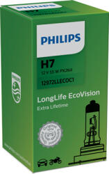 Philips Bec Far H7 55W 12V Longer Life Ecovision (Cutie) Philips (CO12972LLECOC1)