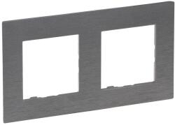 Legrand Niloé Step 2-es keret, csiszolt szürke (863992) (863992)