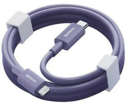  USB Type-C töltő- és adatkábel, Lightning, 100 cm, 20W, törésgátlóval, gyorstöltés, PD, Baseus Superior, CAYS001505, lila