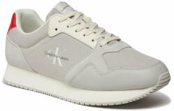 Calvin Klein Jeans Sneakers Calvin Klein Jeans Retro Runner Low Mix Ml Btw YM0YM00908 Creamy White/ Oyster Mushroom/Fiery 0GC Bărbați