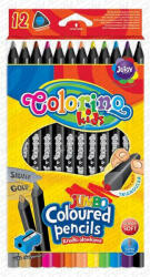 Colorino színes ceruza 12 darabos Jumbo fekete fa 55826