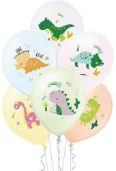 PartyPal Mintás latex lufi 11" 28cm 6db dinoszaurusz (LUFI106298)