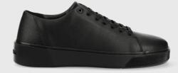 Calvin Klein bőr sportcipő LOW LACE UP LTH MONO fekete, HM0HM01236 - fekete Férfi 45