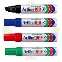 Artline Marker permanent Artline 100, varf tesit 7, 5 - 12 mm, corp metalic (1)
