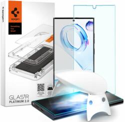  Edzett üveg / Tempered Glass Spigen Glas. Tr Platinum Galaxy S23 Ultra Clear