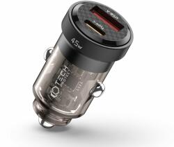 Autós Töltő Tech-protect Cc45w 2-port Car Charger Pd45w/qc3.0 Black