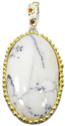 Frumoasa Venetiana Pandantiv argint opal dendritic (C2343)