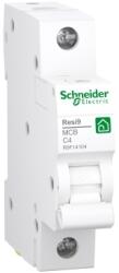 Schneider Electric RESI9 kismegszakító, 1P, C, 4A R9F14104 (R9F14104)