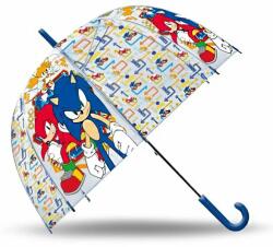 Sonic a sündisznó Gold Rings gyerek átlátszó félautomata esernyő