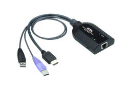 ATEN Switch KVM Aten KA7188 USB HDMI Virtual Media KVM Adapter Cable (Support Smart Card Reader and Audio De-Embedder) (KA7188-AX) - vexio