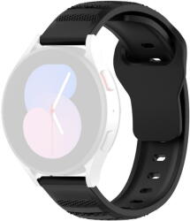 Techsuit Curea pentru Samsung Galaxy Watch 4/5/Active 2, Huawei Watch GT 3 (42mm)/GT 3 Pro (43mm) - Techsuit Watchband (W050) - Black (KF2317642) - vexio