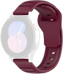 Techsuit Curea pentru Samsung Galaxy Watch 4/5/Active 2, Huawei Watch GT 3 (42mm)/GT 3 Pro (43mm) - Techsuit Watchband (W050) - Bordeaux (KF2317647) - vexio