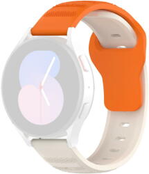Techsuit Curea pentru Samsung Galaxy Watch 4/5/Active 2, Huawei Watch GT 3 (42mm)/GT 3 Pro (43mm) - Techsuit Watchband (W050) - Orange Beige (KF2317651) - vexio